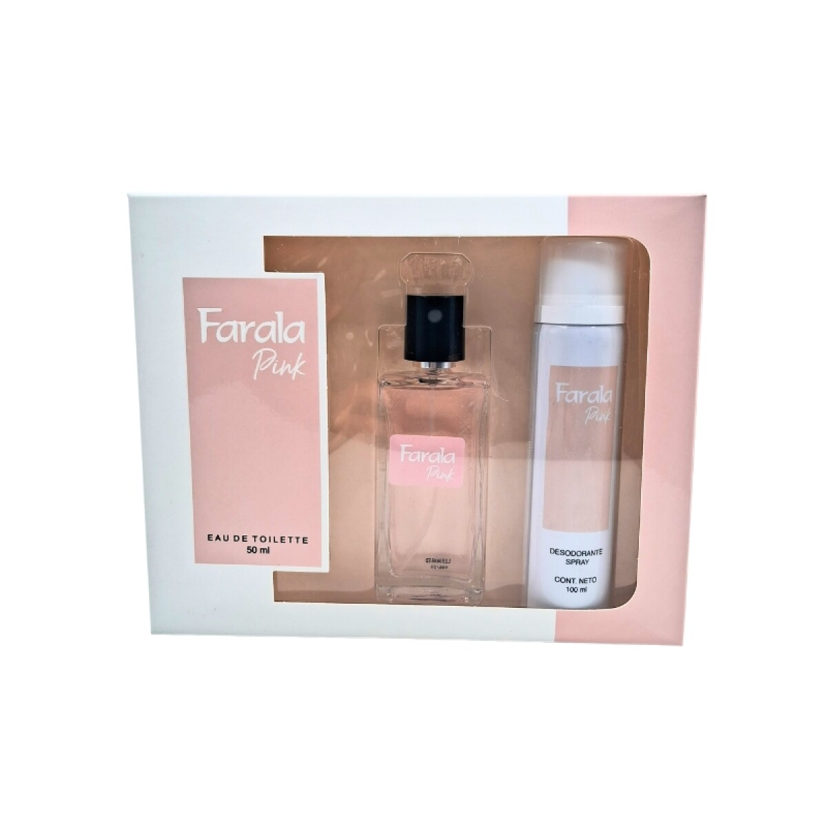 Set Farala - Pink Edt 50ml + Deo 100ml 