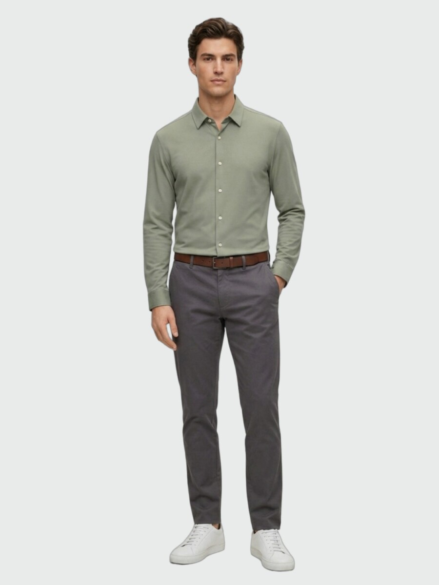 BOSS - Camisa Slim Fit Tejido Stretch 