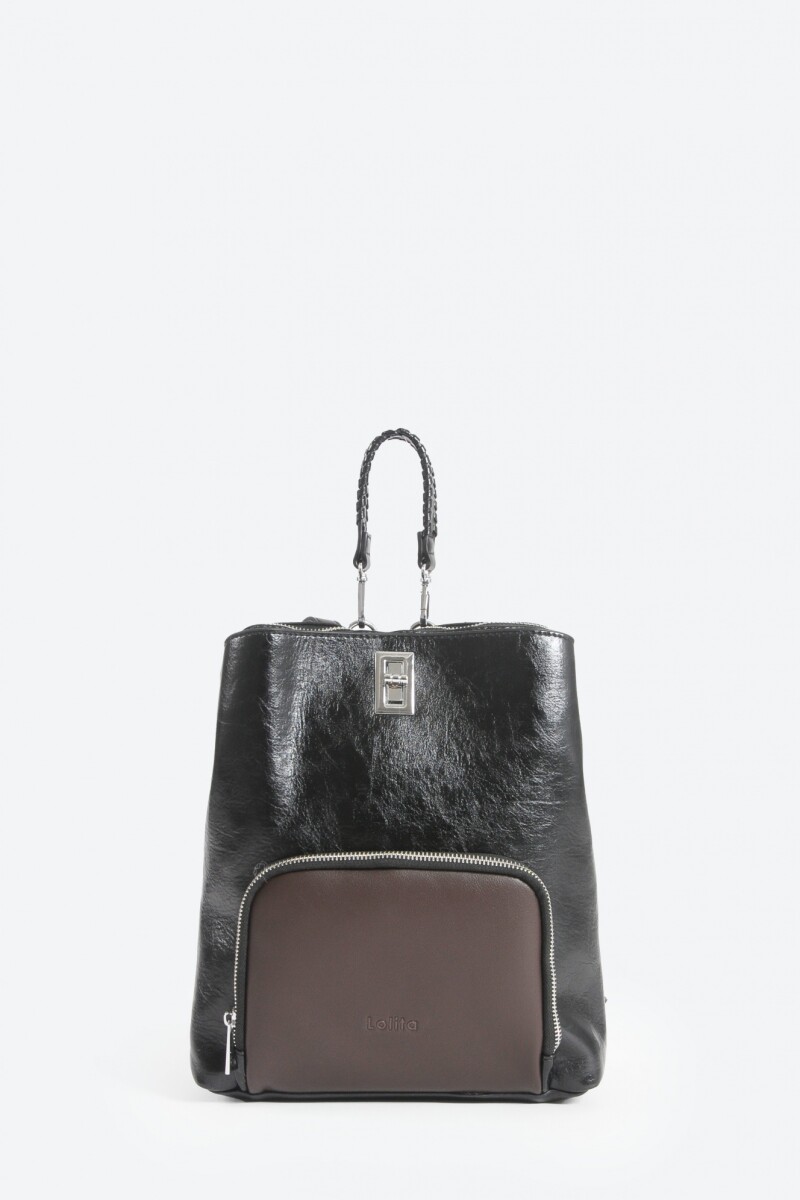 Mochila bicolor negro