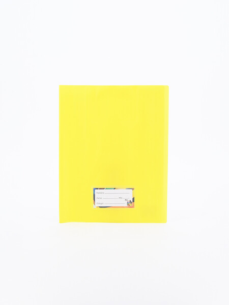 FORRO DE CUADERNO PVC AMARILLO
