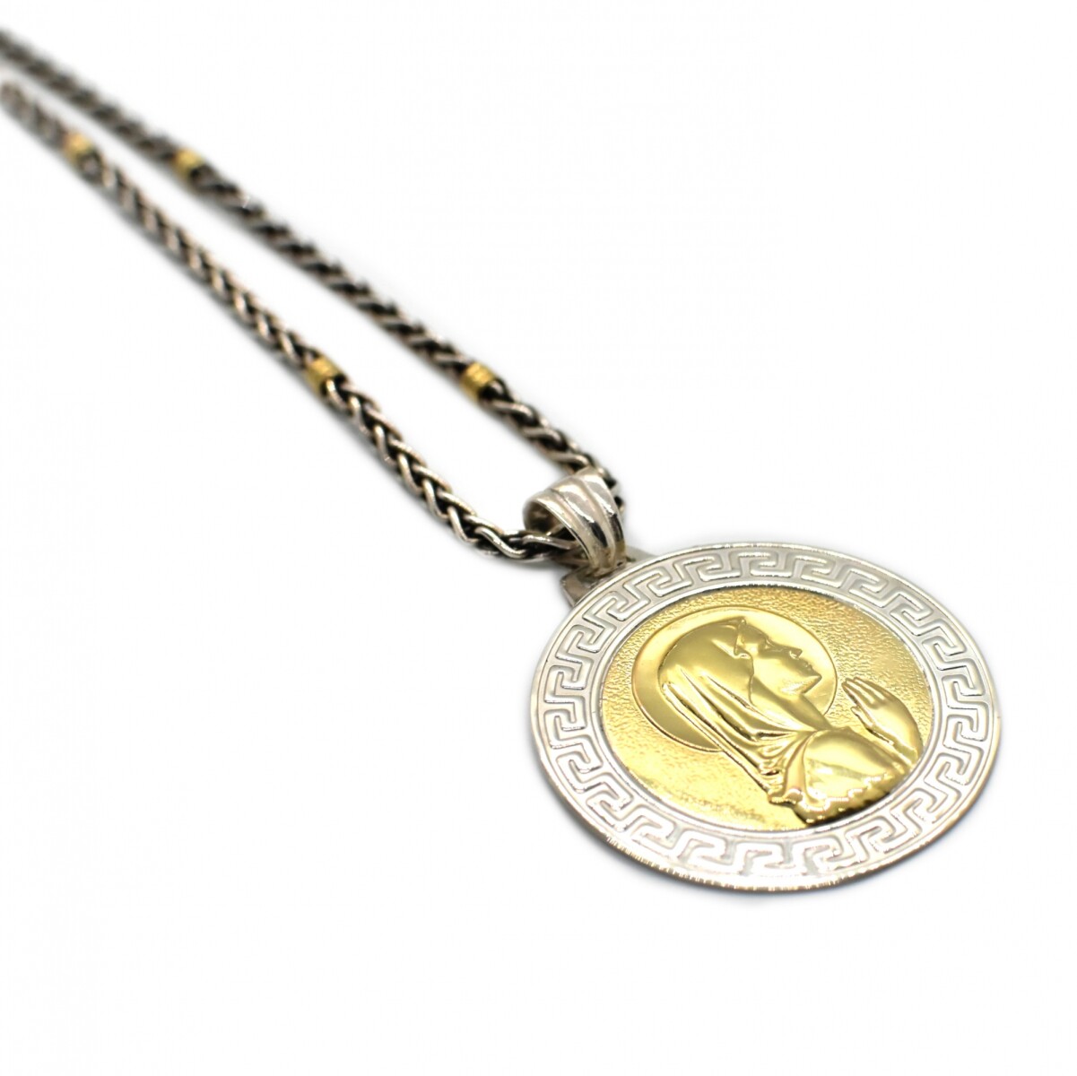 Medalla en Oro y Plata 925 Virgen 