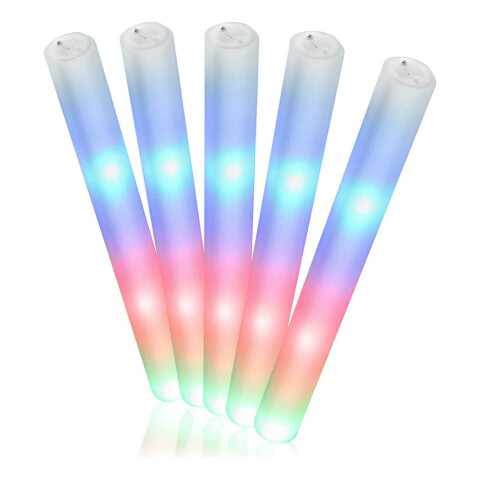 Barras Luminosas Tubos De Espuma Con Leds Multicolor X10 Barras Luminosas Tubos De Espuma Con Leds Multicolor X10