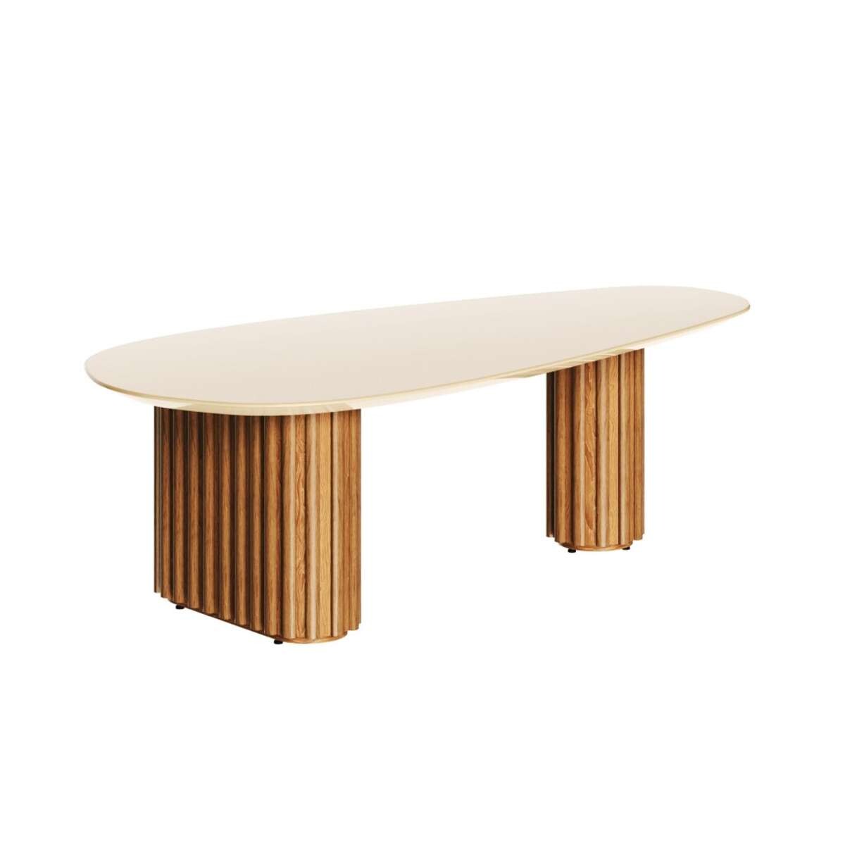Mesa de centro Organic small Linea Manhattan - Natural / Blanco 