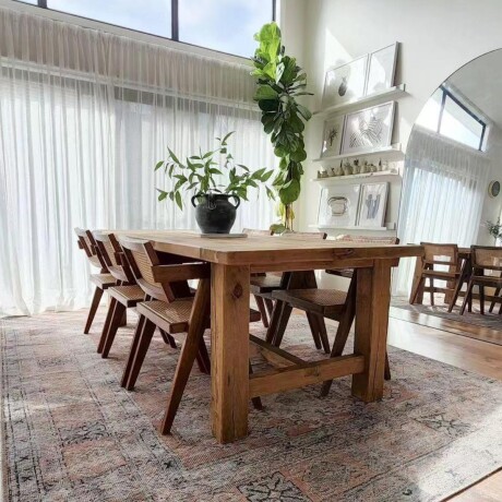 MESA DE COMEDOR PAMPA MARRÓN - RECTANGULAR