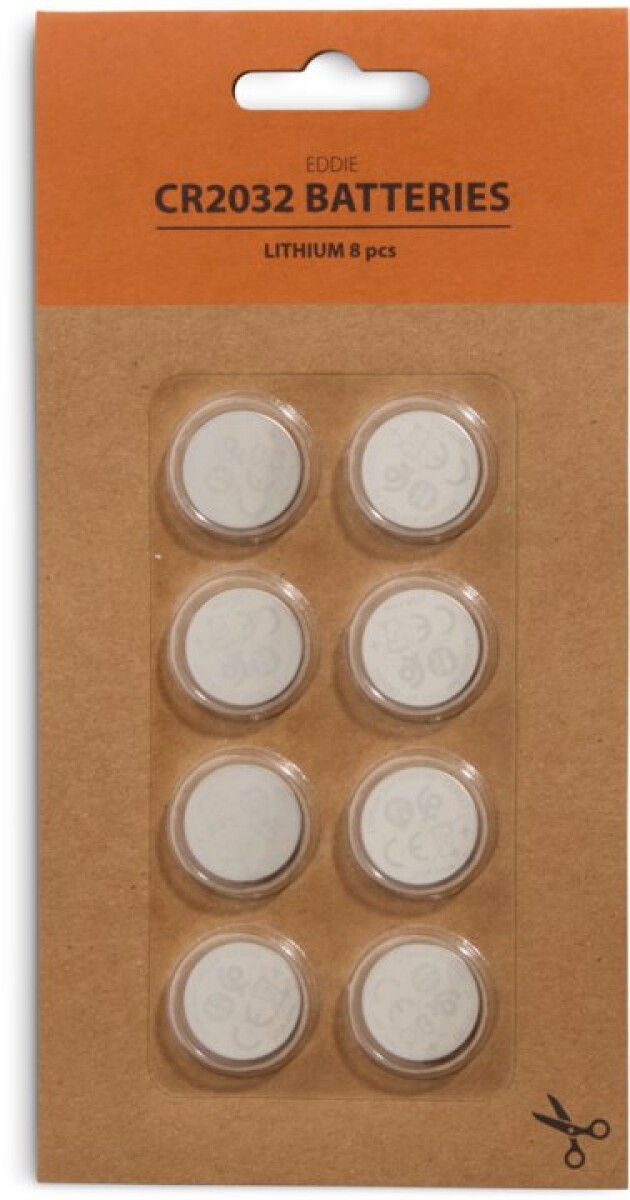 Pilas EDDIE CR2032 8 piezas/paquete SD 