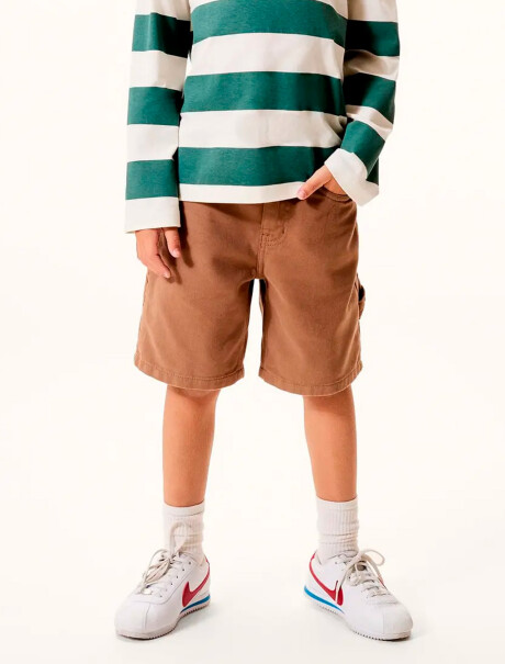 BERMUDA INFANTIL MARRÓN