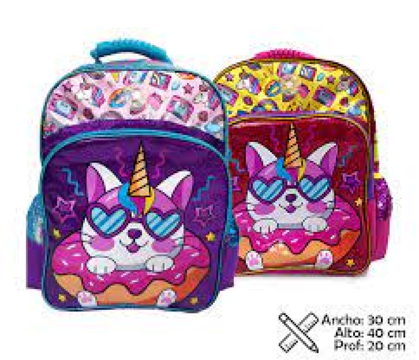 MOCHILA GATO UNICORNIO 