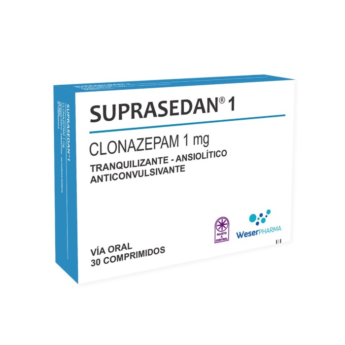 SUPRASEDAN 1 MG. CJ X 30 COMP. única