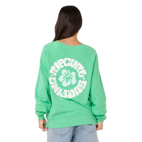 Buzo Rip Curl Luxe Surf Raglan Relaxed Verde
