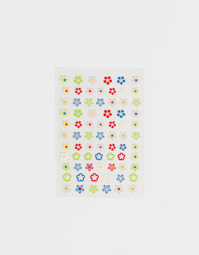 Nail Art Stickers Para Uñas Mini Autoadhesivos Para Uñas Con Diseño De Flores Para Nail Art - Combinacion Multicolor