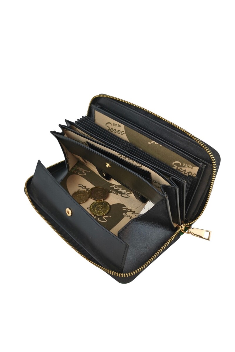 Monedero tarjeterero verde