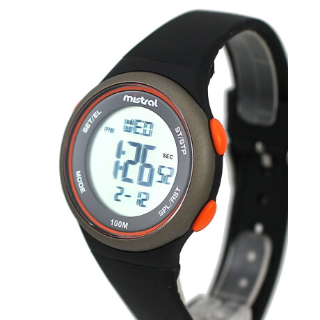 Reloj Mistral Deportivo Silicona Negro 0