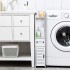 Mueble Organizador Multiuso Puerta Estantes Ideal Baño Variante Color Blanco