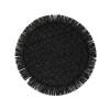 INDIVIDUAL RED NEGRO C/FLECOS 37CM Unica