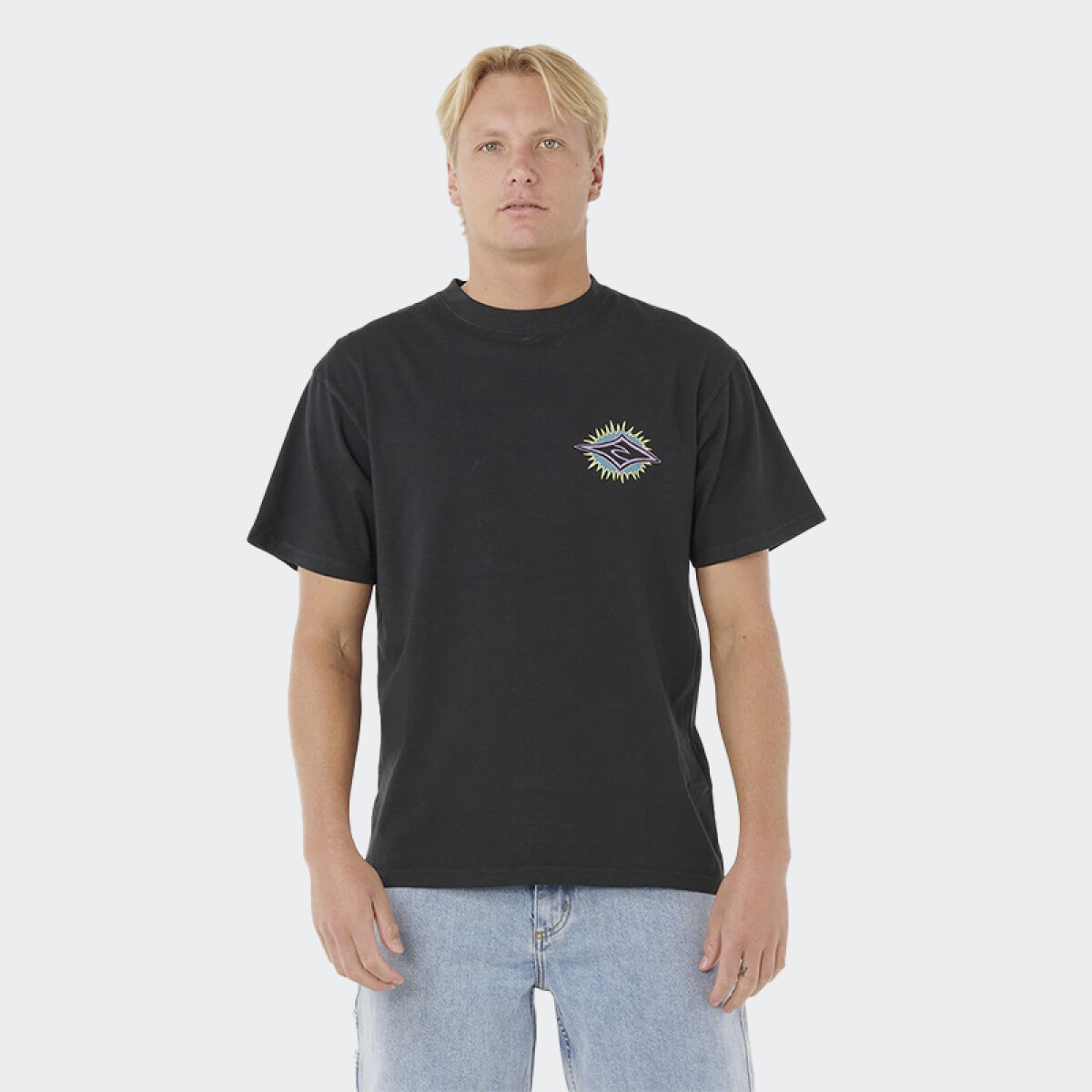 Remera Rip Curl Raw Burst Tee - Negro 