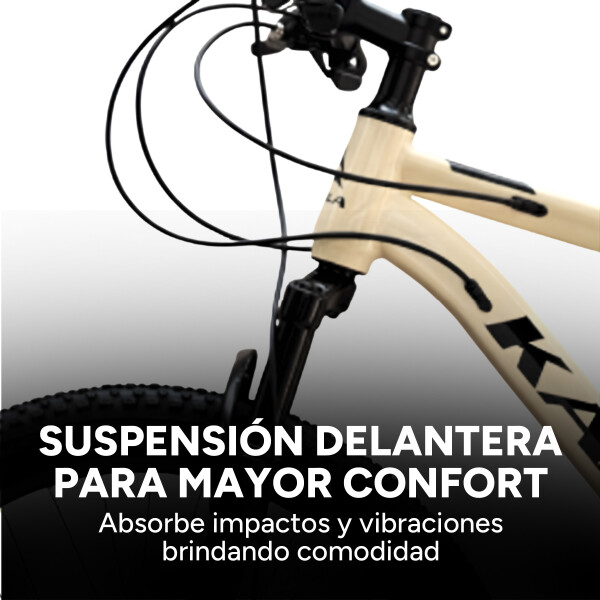 Bicicleta Kajla Montaña Mtb Rod 26 Frenos De Disco 21 Veloc Color Blanco