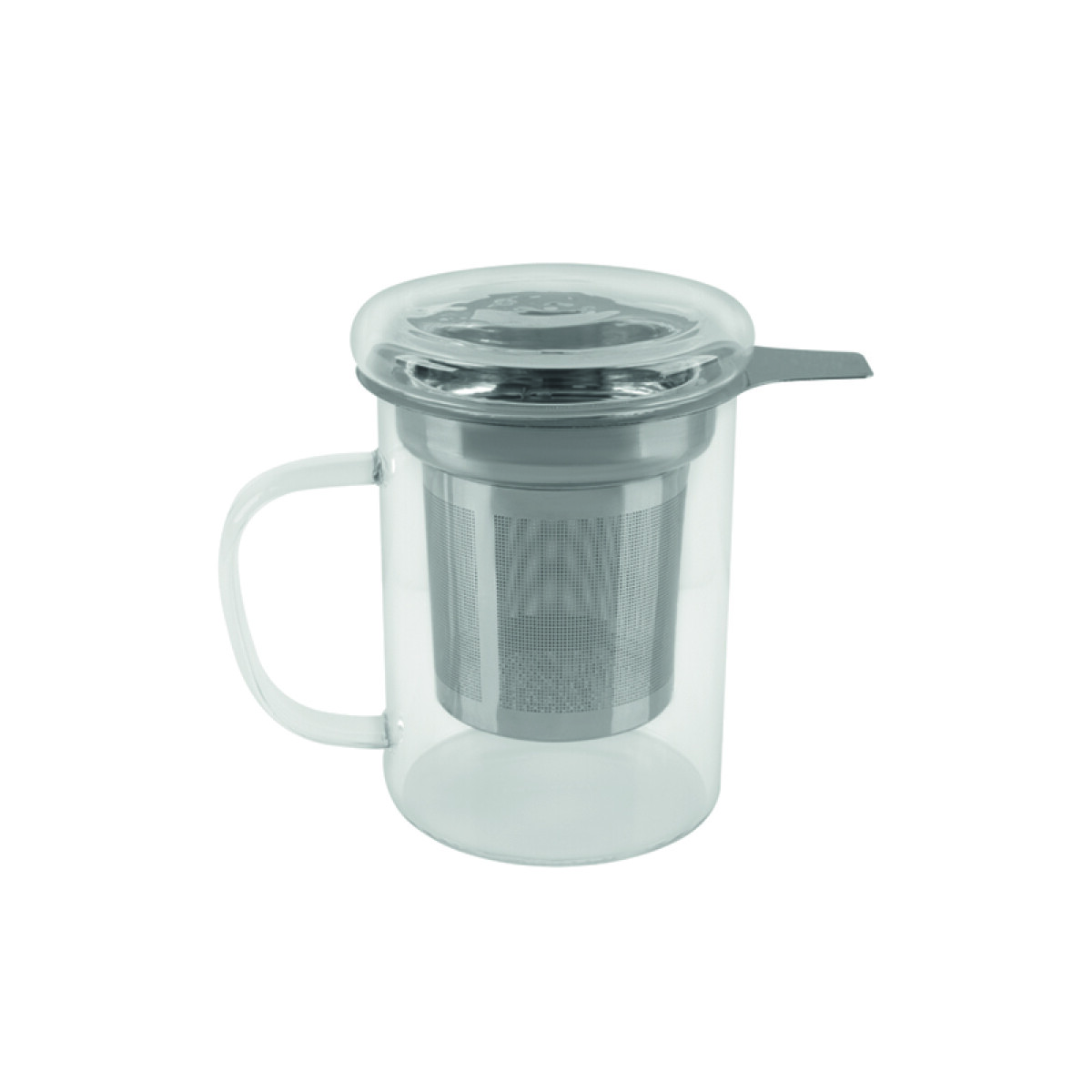 Taza de vidrio con infusor de té 0.35 lts. - TF6619 