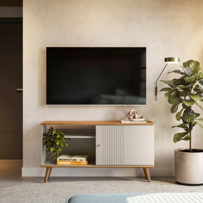 Rack Rubi TV 50" Nature/Off White Rack Rubi TV 50" Nature/Off White