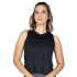 CROP TANK FEM POLY/SPX EVERLAST MESH BK W6 S BK