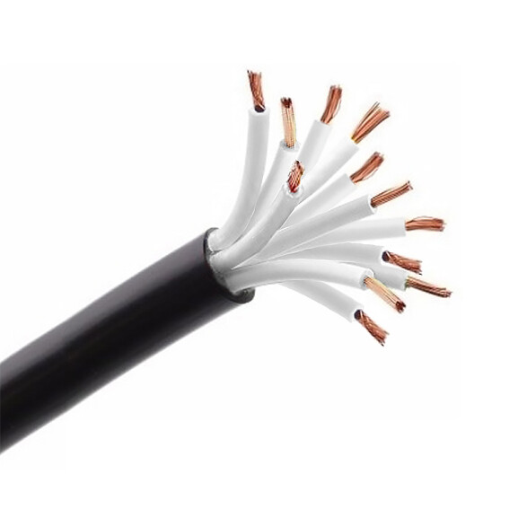 Cable de comando flexible negro, 12x2,5mm² - Funsa N14316
