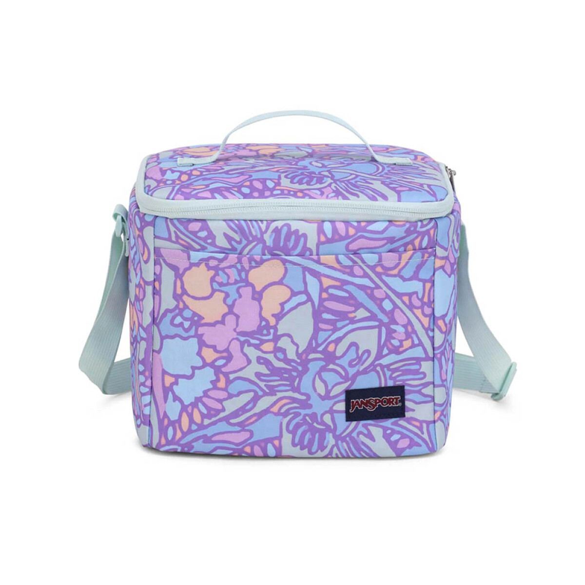 Lonchera Térmica Super Snack - Fluid Floral Pastel Lilac 