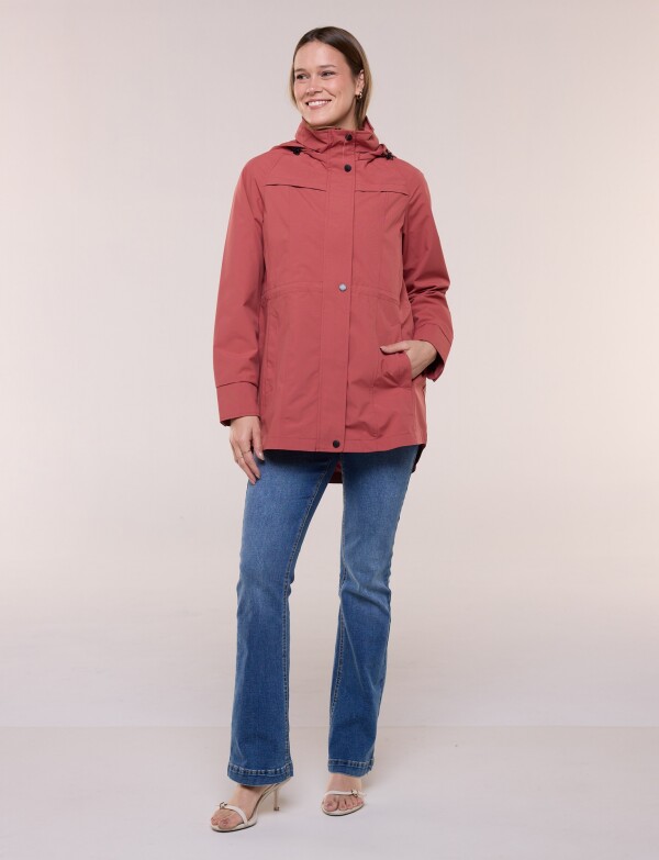 Campera Liviana Impermeable TERRACOTA
