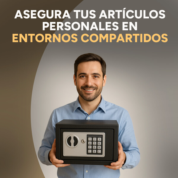 Caja Fuerte Cofre Electronica Digital Llaves Seguridad Color Variante Negro