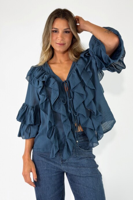 TOP SCILLA Azul
