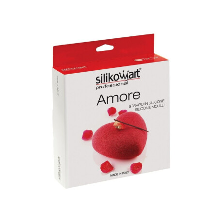 Set Molde y Cutter de Corazon de Silicona Roja Set Molde y Cutter de Corazon de Silicona Roja