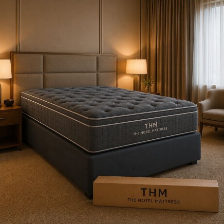 Sommier 2 Plazas THM Hybrid Silver Box Baul Sommier 2 Plazas THM Hybrid Silver Box Baul