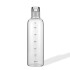 OUTLET Botella de vidrio transparente c/ medidas 500 ml Outlet Botella De Vidrio Transparente C/ Medidas 500 Ml