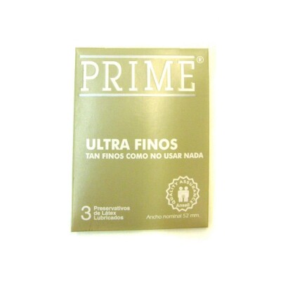Preservativo Prime Ultra Fino Gris 3 Uds. Preservativo Prime Ultra Fino Gris 3 Uds.