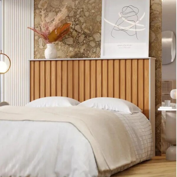 RESPALDO 2 PLAZAS DETROIT 1,43 MT - NATURE/BLANCO RESPALDO 2 PLAZAS DETROIT 1,43 MT - NATURE/BLANCO