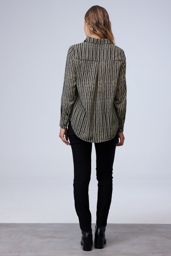 Camisa Espiga NEGRO/BEIGE