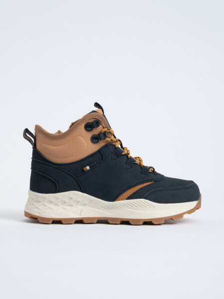 Bota leñadora cordones Azul