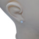 Caravanas en oro 18k blanco y brillantes Caravanas en oro 18k blanco y brillantes