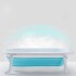 Baño Plegable Termómetro + Colchón Bebé Baby Antideslizante Color Variante Celeste