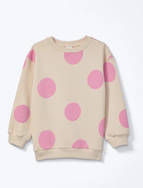 BUZO ESTAMPADO INFANTIL BEIGE