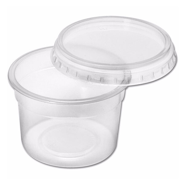 POTE PP 175 ML TRANSPARENTE SIN TAPA TRANSPARENTE