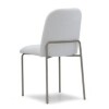 SILLA PATA DE HIERRO LACA CHOCOLATE LEVE - TELA BEIGE CLARA SILLA PATA DE HIERRO LACA CHOCOLATE LEVE - TELA BEIGE CLARA