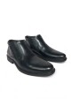 BOTIN PEGADA HOMBRE CUERO CON ELASTICO 125354 Negro
