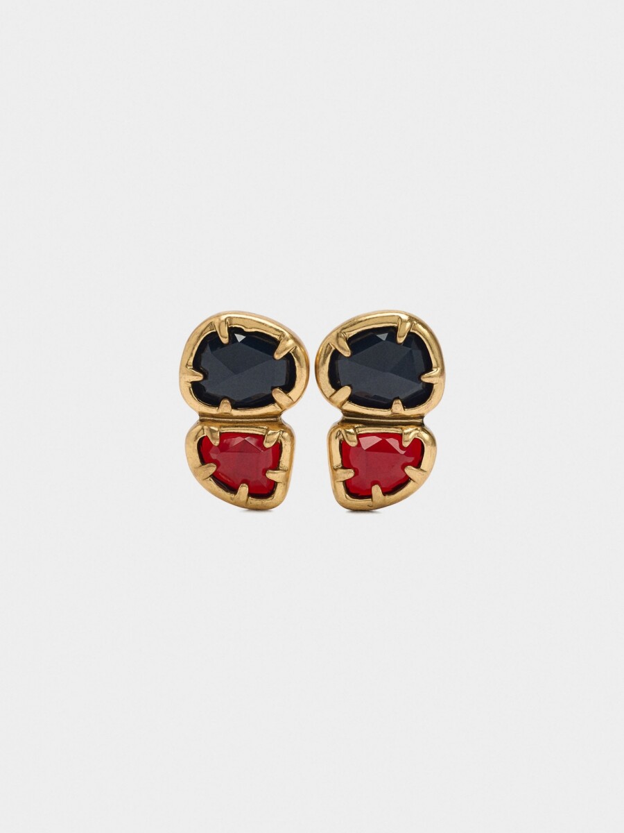 Pendientes De Clip Ovalados multicolor