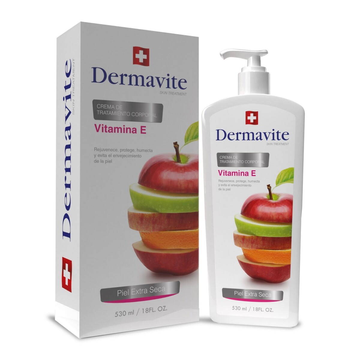 Dermavite Crema Piel Extra Seca Vitamina E 530 Ml. + Estuche 