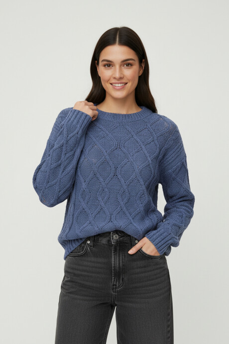 Sweater Loanina Azul Piedra