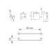 SET DE ACCESORIOS BAÑO METAL URBAN CROMO ACABADO BRILLO CROMO