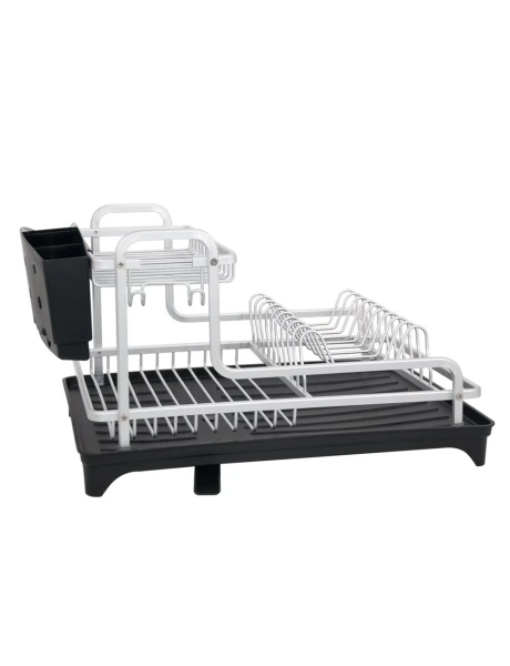 ESCURRIDOR 2NIV 42X29X24CM ALUMINIO C/BANDEJA NEG. ESCURRIDOR 2NIV 42X29X24CM ALUMINIO C/BANDEJA NEG.