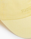 Caps Playa Gorra Canvas Bordada - Amarillo Claro