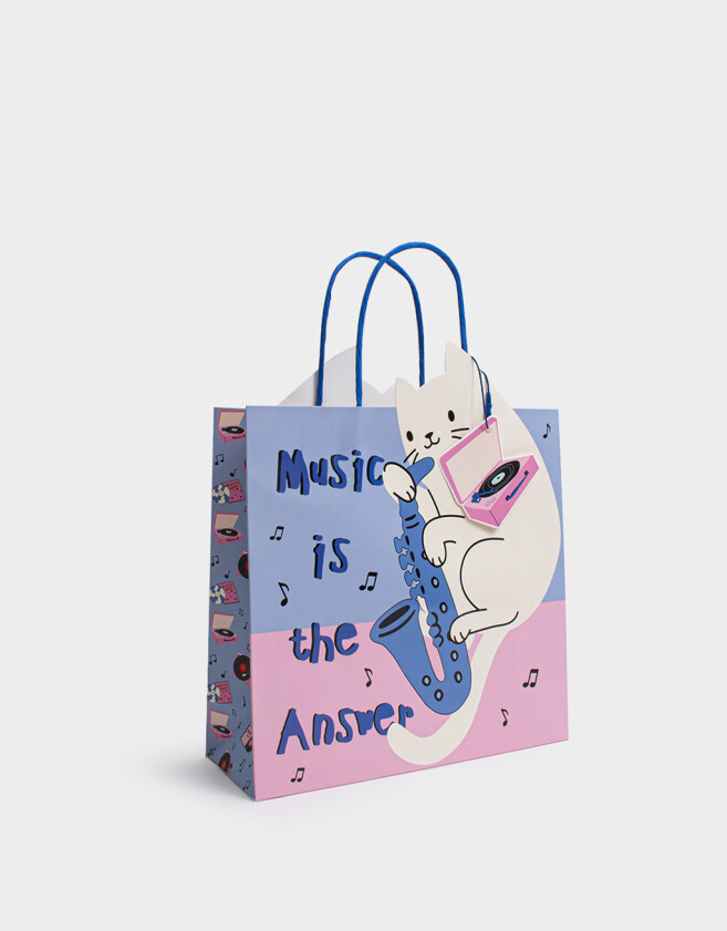 Accesorios Regalos Lúdico Bolsa De Regalo Mediana Con Borde Troquelado - Combinacion Multicolor