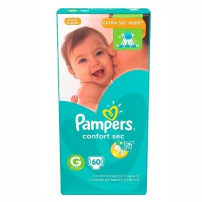 Pañales Pampers Confort Sec Talle G 60 Uds. Pañales Pampers Confort Sec Talle G 60 Uds.