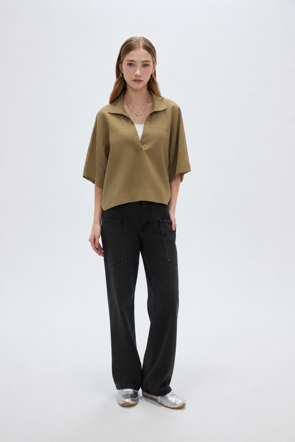 Blusa Kolvir Verde Oliva Claro
